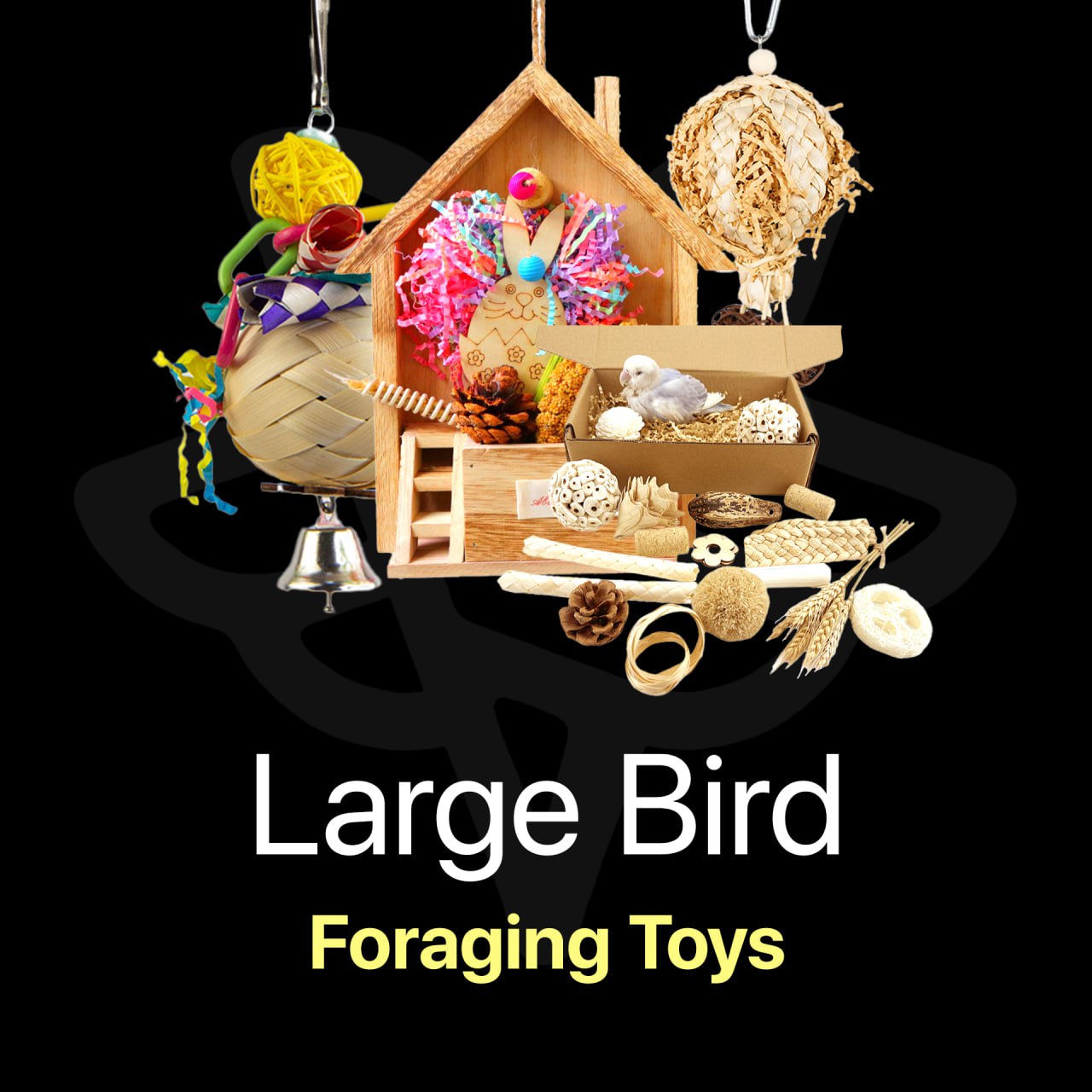 Large Bird Foraging Toys
