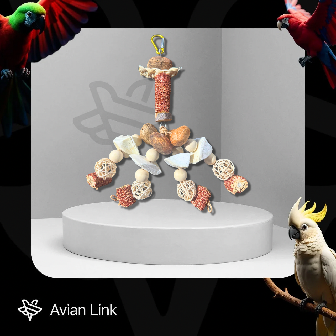 Big bird Foraging Toy - Parrot Chewing String #1-01