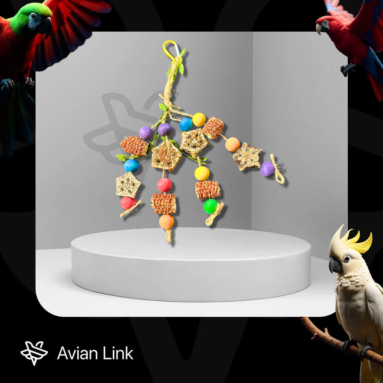 Big bird Foraging Toy - Parrot Chewing String #1-02