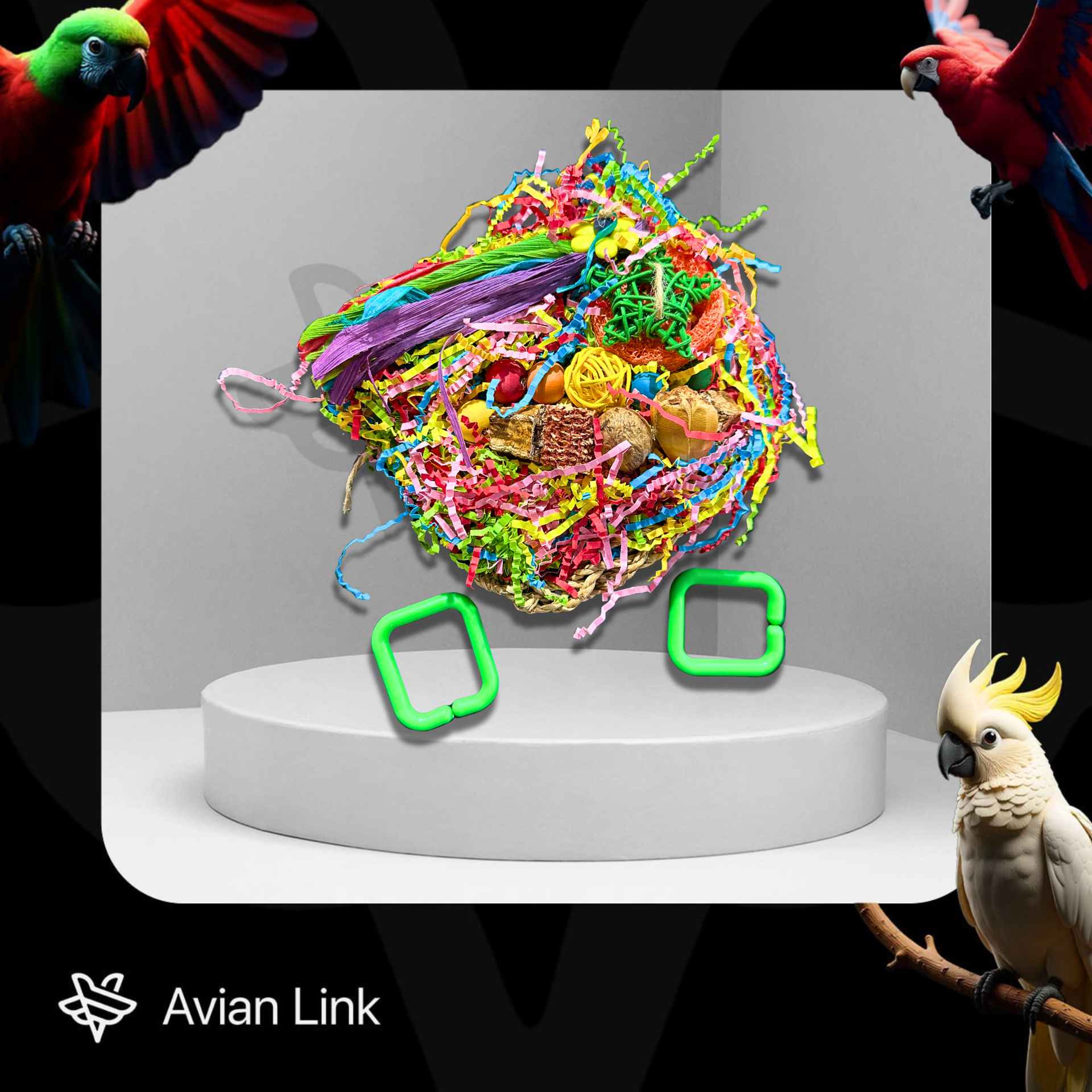 Big bird Foraging Toy - Climbing Net #1-09