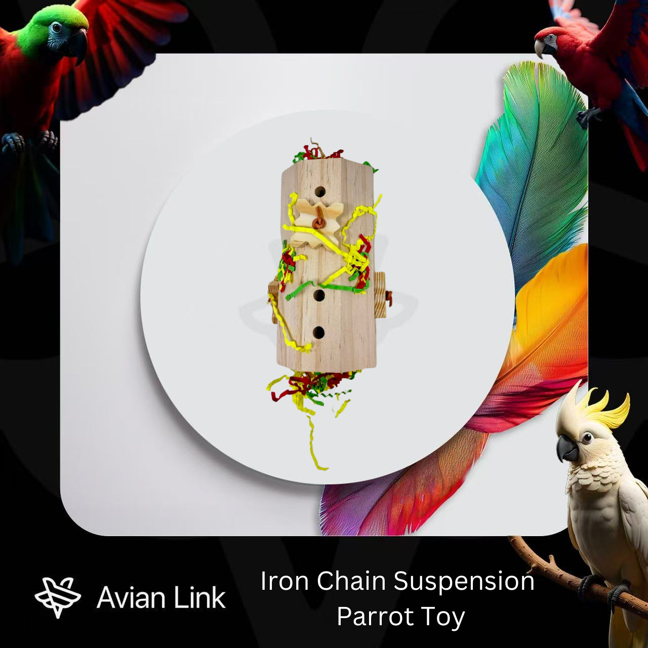 Iron Chain Suspension Parrot Toy #3-20