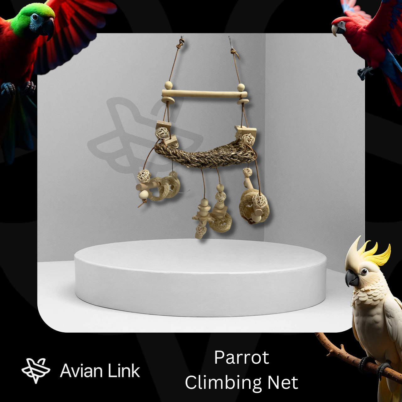 Big Bird Accessory - Parrot Climbing Net #1-11