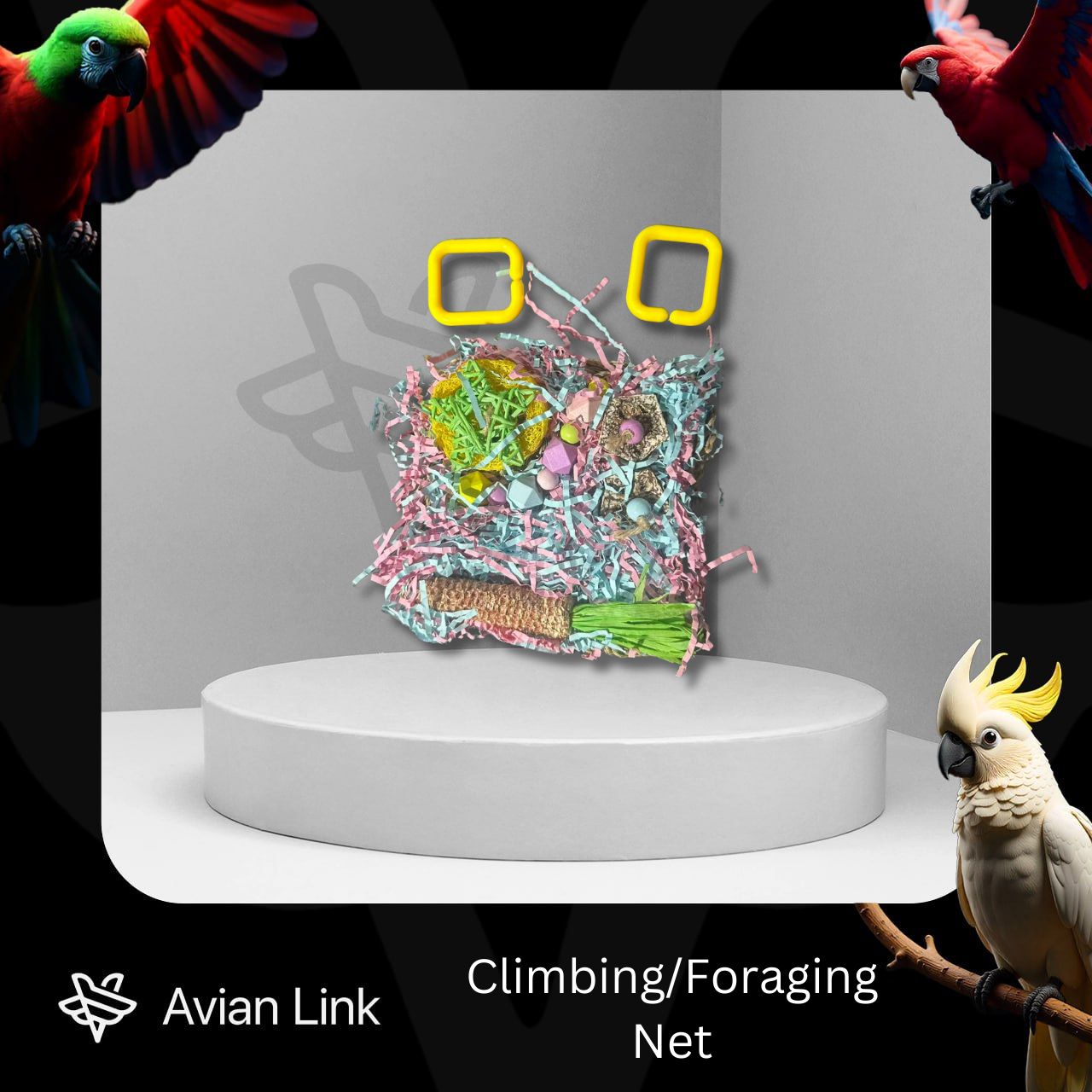 Big bird foraging toy - Parrot Climbing and Foraging Net #1-26