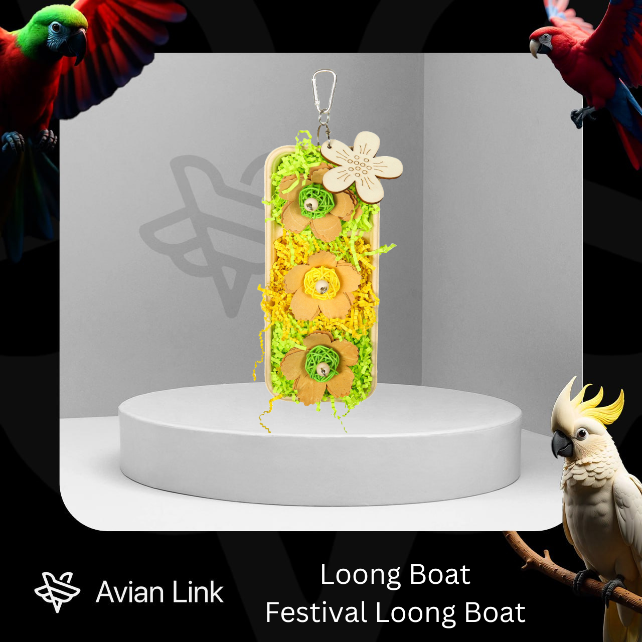 Big Bird Foraging Toy - Loong Boat #2-00