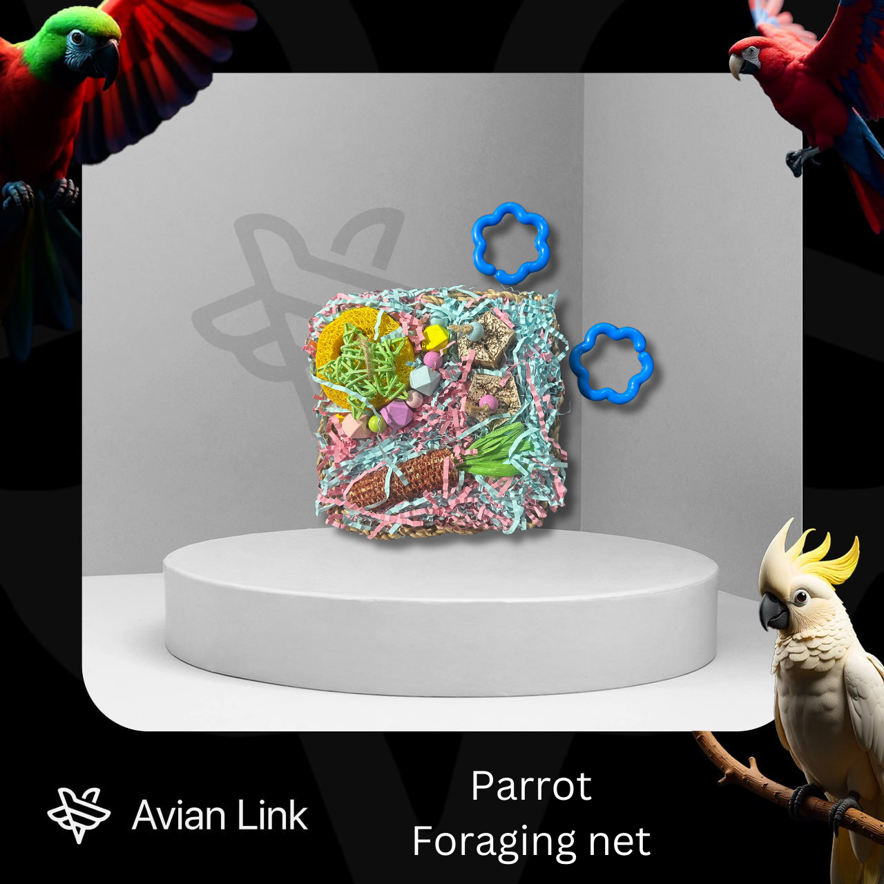 Big bird foraging toy - Parrot foraging net #1-15