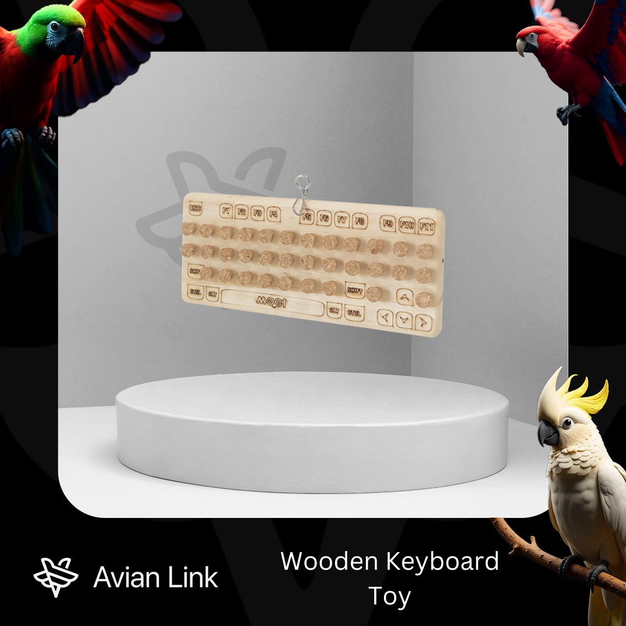 Big Bird Toy - Wooden Keyboard #2-28