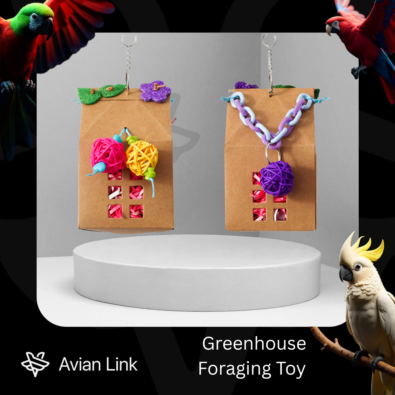 Big Bird Foraging Toy - Greenhouse #2-21