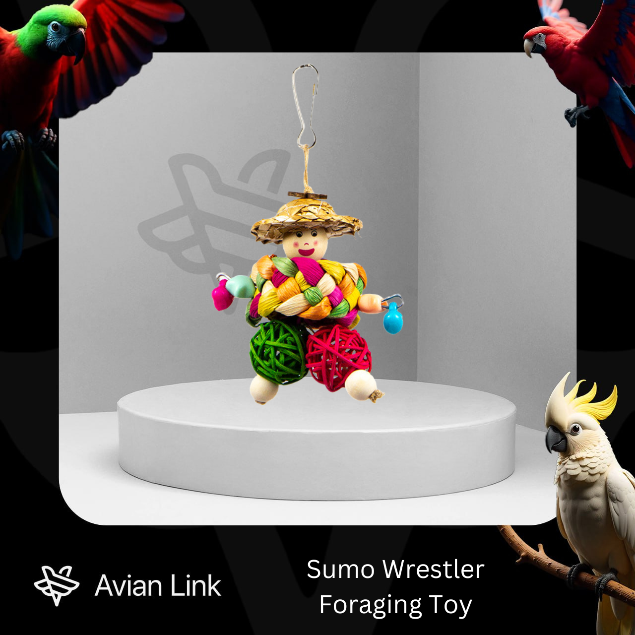 Big Bird Foraging Toy - Sumo Wrestler #2-41