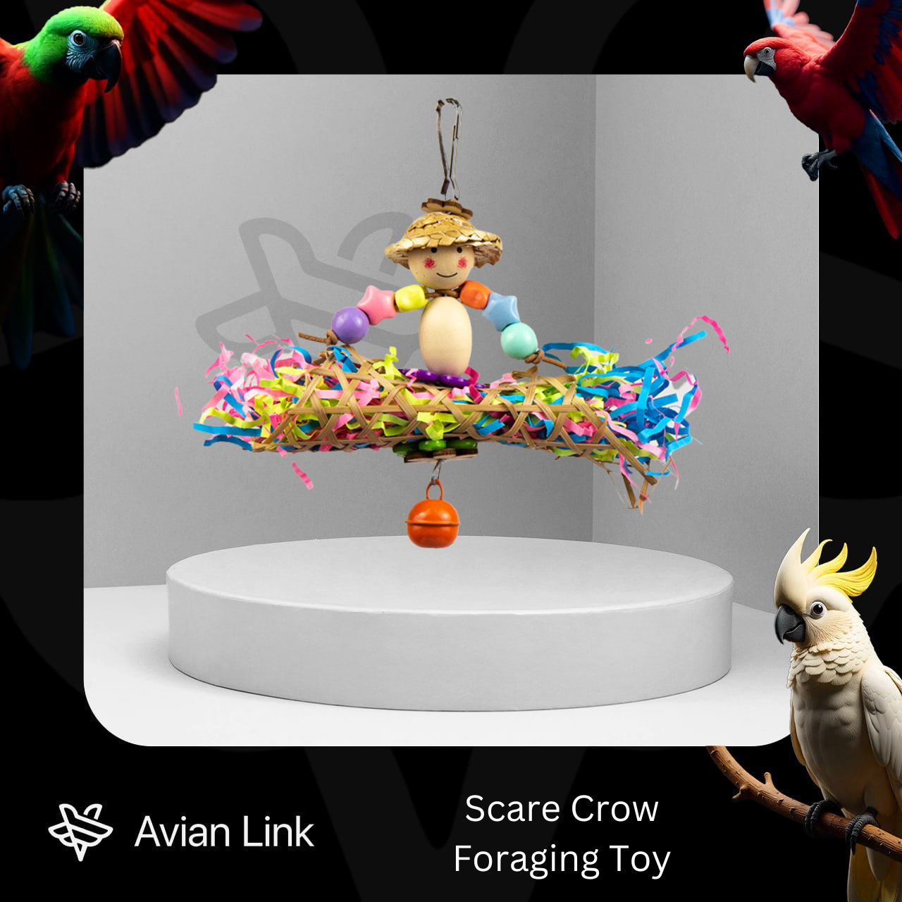 Big Bird Foraging Toy - Scare Crow #2-43