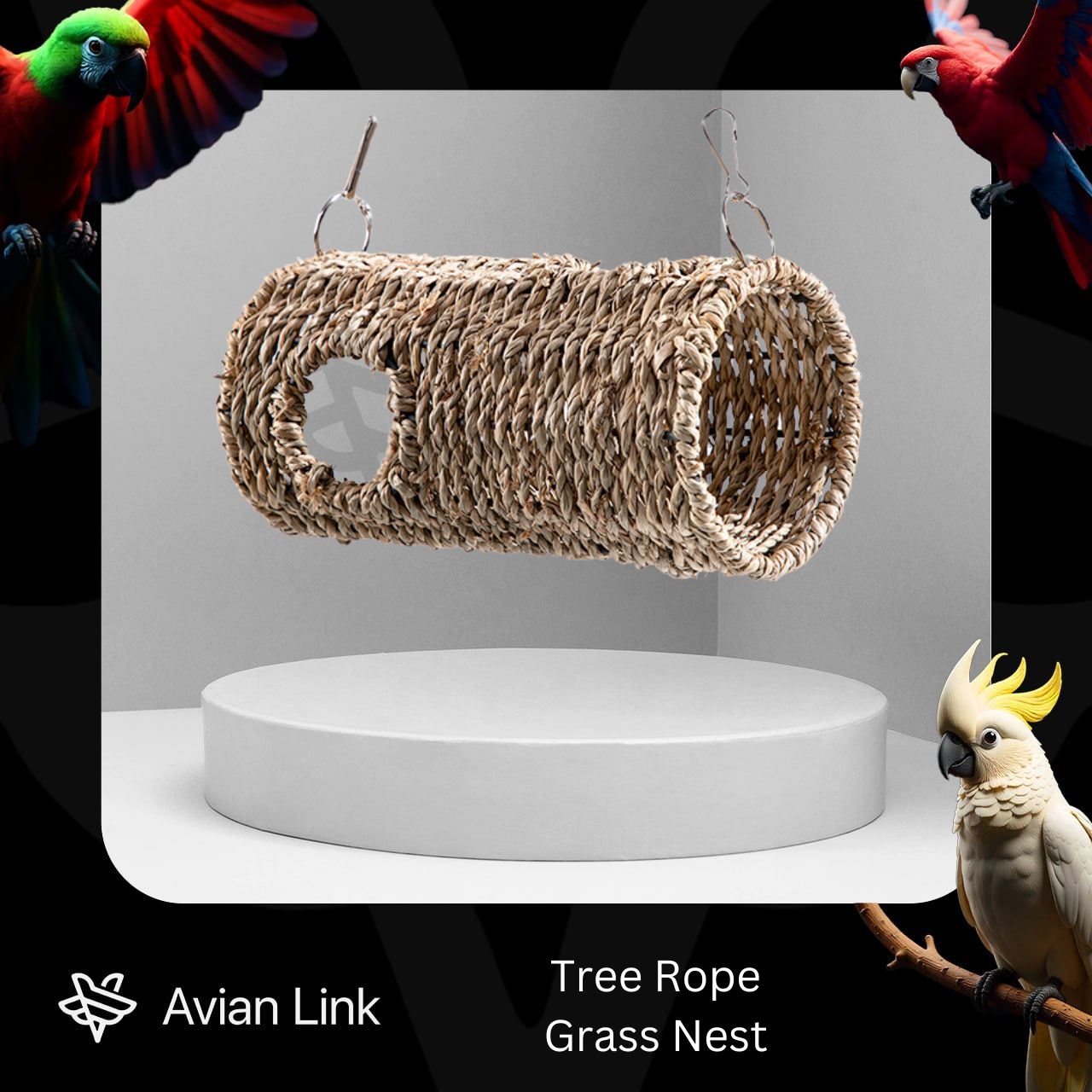 Big Bird Nest Accessory - Tree Rope Grass Nest #2-48