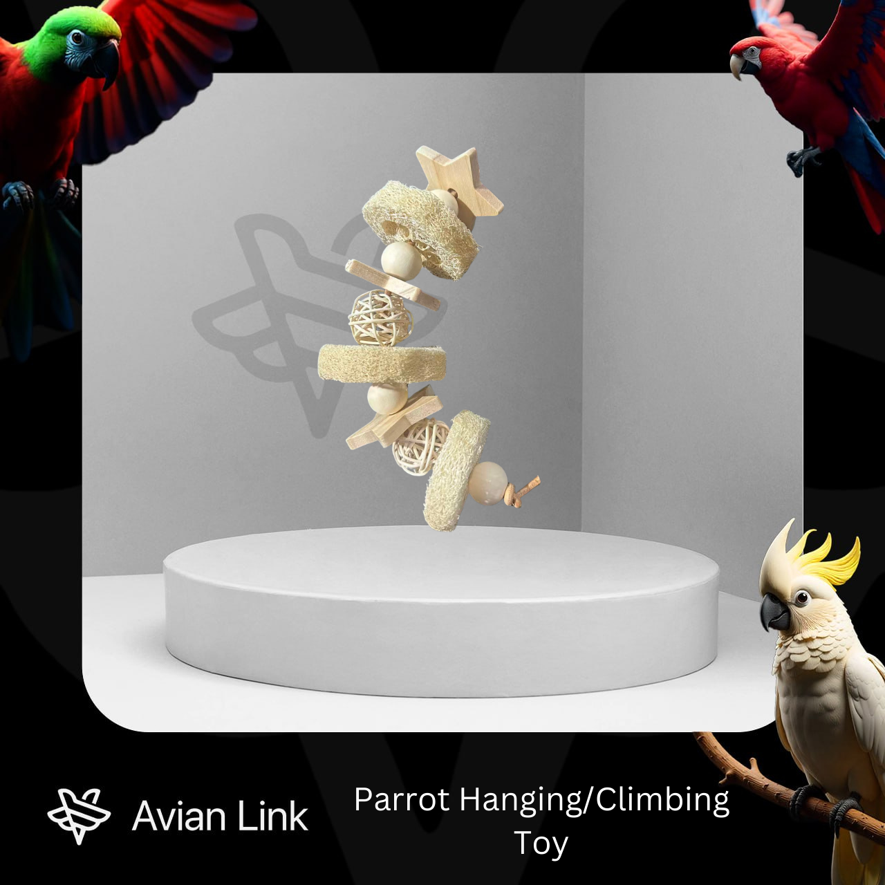 Big bird foraging toy - Parrot hanging/climbing toy #1-19